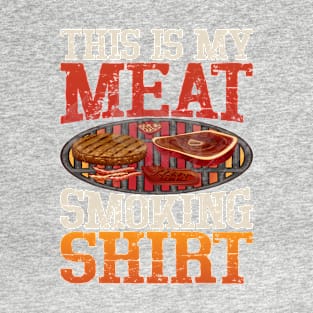 Meat Smoking Barbeque Design T-Shirt